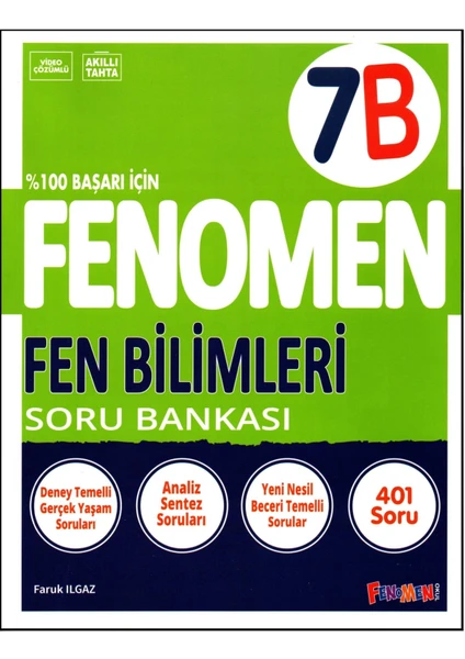 Fenomen Yayıncılık Fenomen 7. Sınıf Fen Bilimleri Soru Bankası (B)