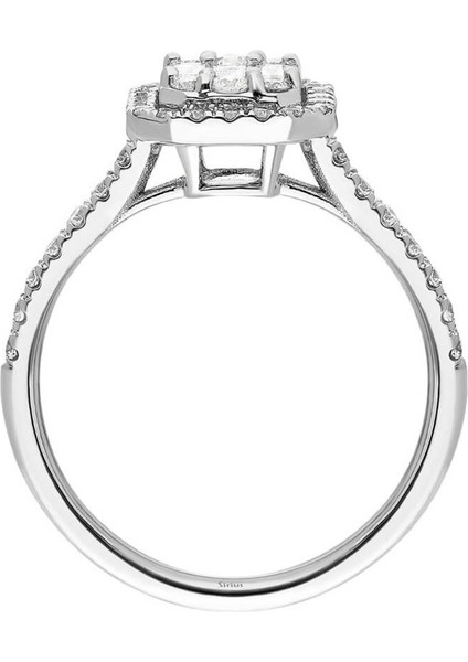 F Renk 0,70 Karat Baget Pırlanta Yüzük 0423R0199 modelleri