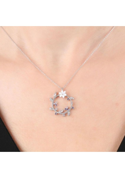 Manolya Çiçeği Mutluluk Haresi Flowers Gümüş Kolye fiyatları