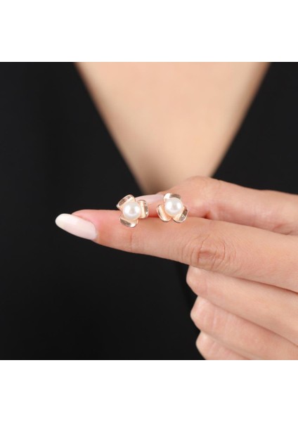 Inci Yoncası Rose Renk Flowers Gümüş Küpe fiyatları