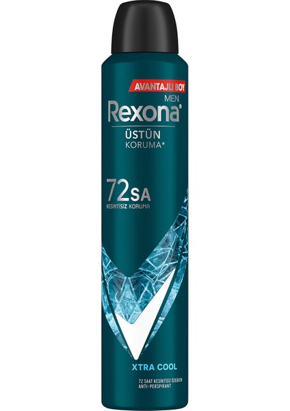 Men Erkek Sprey Deodorant Xtra Cool 72 Saat Kesintisiz Üstün Koruma 200 ml