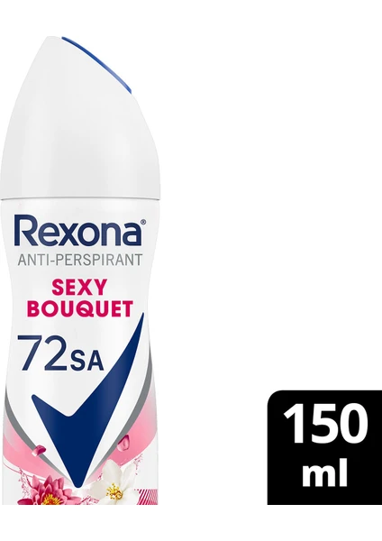 Kadın Sprey Deodorant Sexy Bouquet 72 Saat Kesintisiz Üstün Koruma 150 ml