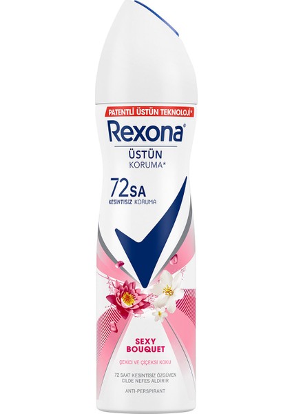 Kadın Sprey Deodorant Sexy Bouquet 72 Saat Kesintisiz Üstün Koruma 150 ml