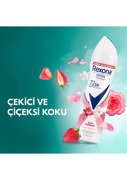 Kadın Sprey Deodorant Sexy Bouquet 72 Saat Kesintisiz Üstün Koruma 150 ml