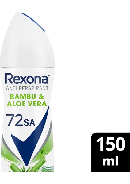 Kadın Sprey Deodorant Bambu & Aloe Vera 72 Saat Kesintisiz Üstün Koruma 150 ml