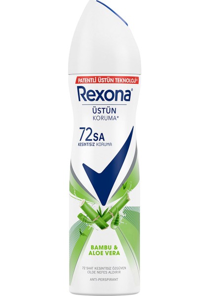 Kadın Sprey Deodorant Bambu & Aloe Vera 72 Saat Kesintisiz Üstün Koruma 150 ml