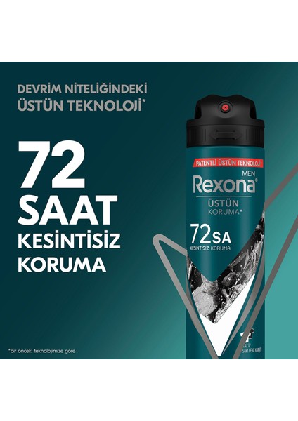 Men Erkek Sprey Deodorant Kömür Detox 72 Saat Kesintisiz Üstün Koruma 150 ml