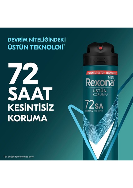 Men Erkek Sprey Deodorant Xtra Cool 72 Saat Kesintisiz Üstün Koruma 150 ml