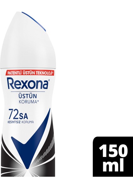 Kadın Sprey Deodorant Invisible Beyaz İz Sarı Leke Karşıtı 72 Saat Kesintisiz Üstün Koruma 150 ml