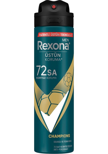 Men Erkek Sprey Deodorant Champions 72 Saat Kesintisiz Üstün Koruma 150 ml