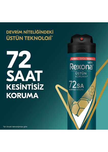 Men Erkek Sprey Deodorant Champions 72 Saat Kesintisiz Üstün Koruma 150 ml