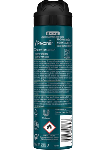 Men Erkek Sprey Deodorant Champions 72 Saat Kesintisiz Üstün Koruma 150 ml