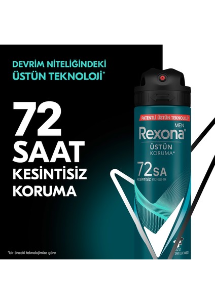 Men Erkek Sprey Deodorant Invisible Ocean Deep 72 Saat Kesintisiz Üstün Koruma 150 ml