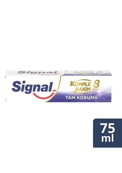 Komple Bakım 8 Diş Macunu Tam Çürük ve Diş Ferah Nefes İçin 75 ml