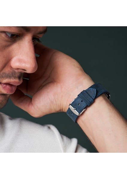 Huawei Watch Gt Gt2 E GT2E GT2PRO Gt3 Gt3 Pro Huawei Watch 4 Pro Ultimate Deri Kordon Kayış 46 22MM Mavi modelleri