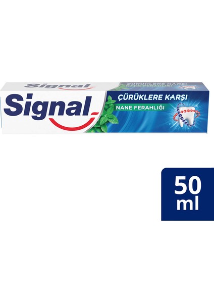 Çürüklere Karşı Koruyucu Diş Macunu Nane Ferahlığı 50 ml