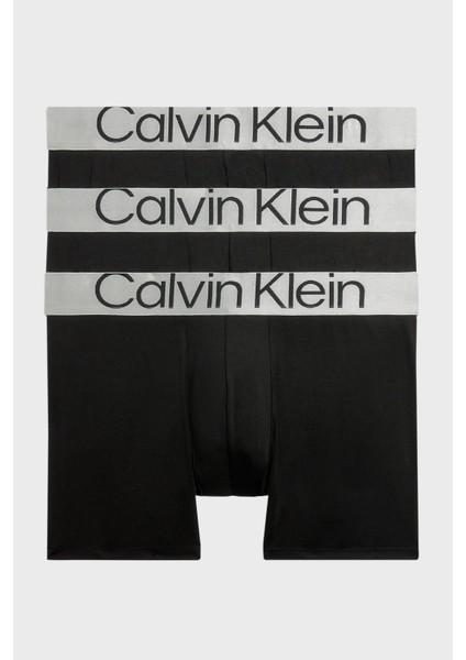 Calvin Klein Logolu 3 Pack Boxer 000NB3075A7V1 Erkek Boxer 000NB3075A 7V1