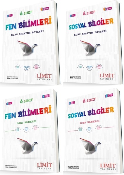 6. Sınıf Fen Bilimleri - Sosyal Bilgiler Konu Föyleri - Soru Seti 4 Kitap