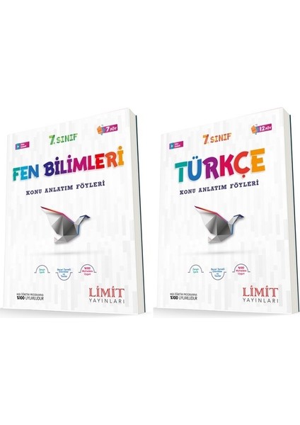 7. Sınıf Fen Bilimleri - Türkçe Konu Föyleri Seti 2 Kitap