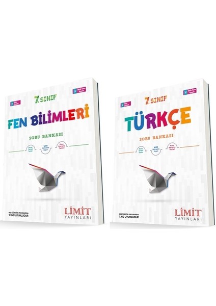 7. Sınıf Fen Bilimleri - Türkçe Soru Bankası Seti 2 Kitap