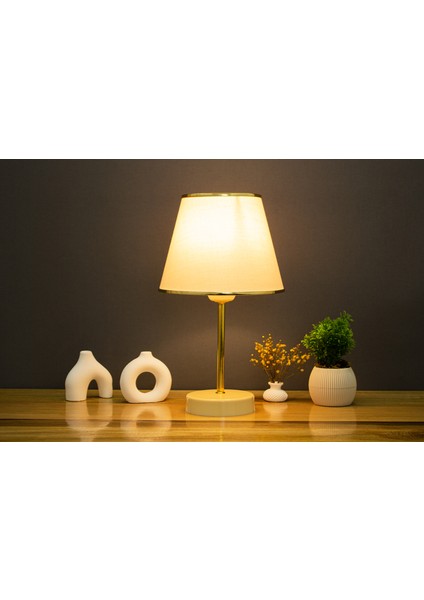 Krem Gold Safir Modern Abajur