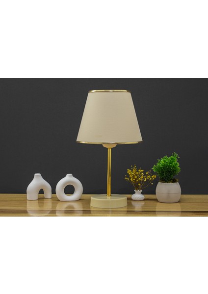 Krem Gold Safir Modern Abajur fiyatları