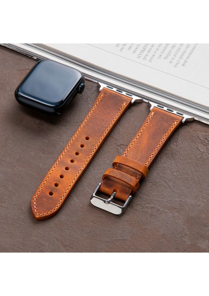 Apple Watch 42MM 44MM 45MM 49MM 3 / 4 / 5 / 6 / Se / 7 / 8 / Ultra / Ultra 2 Deri Kordon Deri Kayış fırsatları