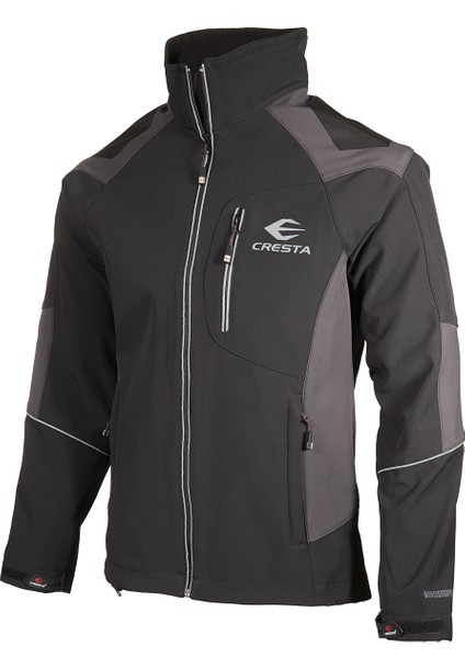 Outdoor Reflektör Baskılı Erkek Softshell Ceket