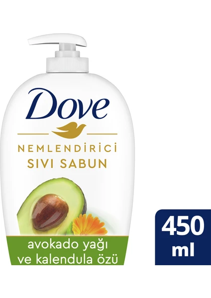 Nemlendirici Sıvı Sabun Avokado Yağı Ve Kalendula Özü 450 ml