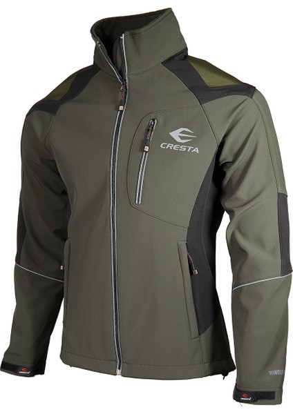 Outdoor Reflektör Baskılı Erkek Softshell Ceket