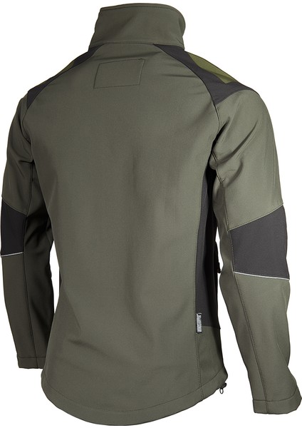 Outdoor Reflektör Baskılı Erkek Softshell Ceket