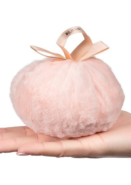 Peluş Yuvarlak Pudra Süngeri Pembe