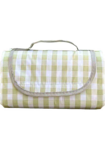 Kareli Suya Dayanıklı Piknik Plaj Kamp Örtüsü 140X150 cm 2-4 Kişilik