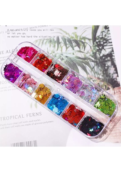 Nail Art Tırnak Süsleme Pul Seti, Yapraklı modelleri