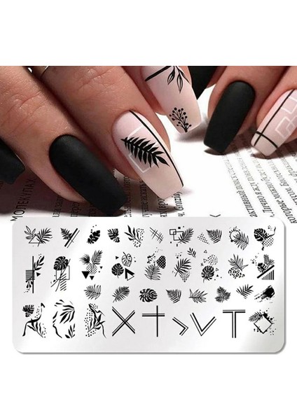 Tırnak Stampa, Nail Art Stampa Plakası, 24'lü Şeffaf Takma Tırnak Seti fiyatları