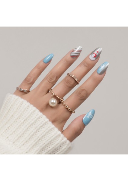 Takma Tırnak Seti 24 Adet Desenli Tırnak ile Hızlı ve Kolay Uygulama fiyatları