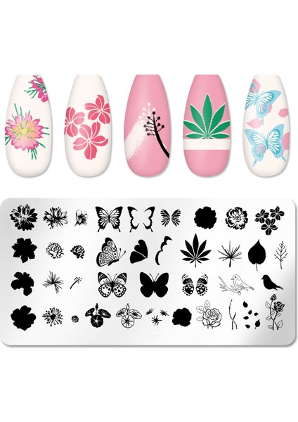 Nail Art Stampa Plakası, Stamper Desen Baskı Paleti