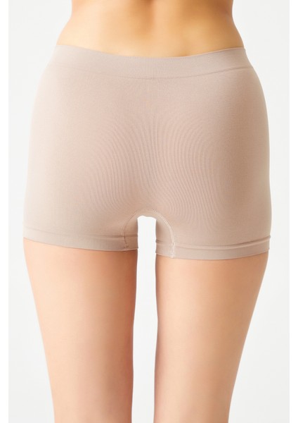 Bej Seamless Boxer Külot Boyshort modelleri
