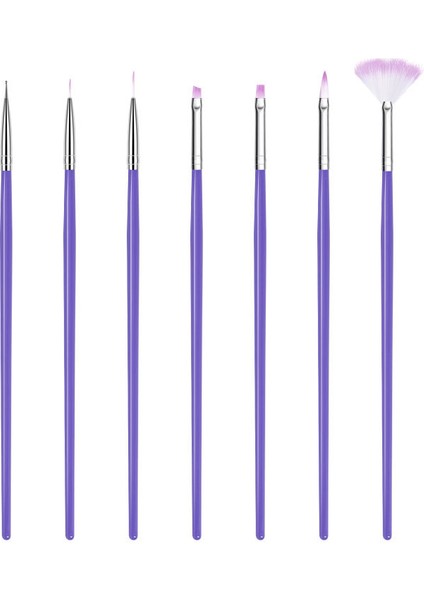 Nail Art Tırnak Süsleme Desen Fırça Seti, Uv Jel Tırnak Boyama Fırçası