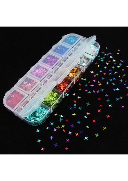 Nail Art Tırnak Süsleme Pul Seti, Yıldız Desenli fırsatları