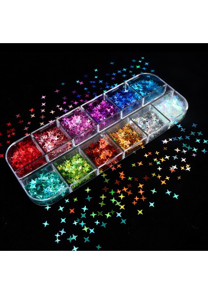 Nail Art Tırnak Süsleme Pul Seti, Yıldız Desenli indirimleri