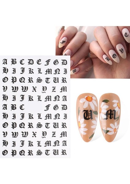 Nail Art Tırnak Süsleme Sticker, Tırnak Dövmesi, Tırnak Tattoo