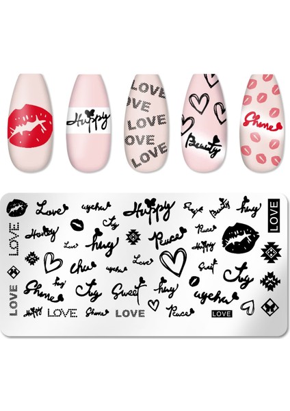 Nail Art Stampa Plakası, Stamper Desen Baskı Paleti