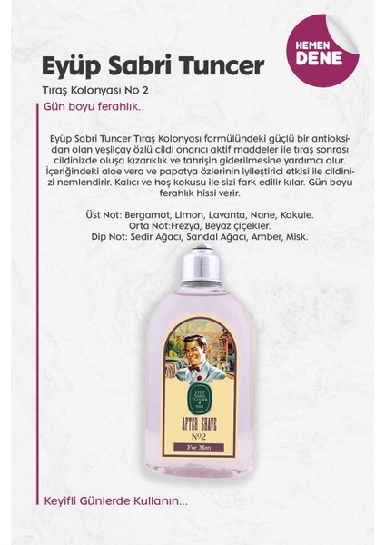 Tıraş Kolonyası No 2 fiyatları