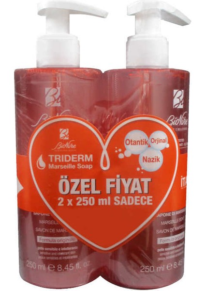 Triderm Sıvı Marsilya Sabunu 2X250ML