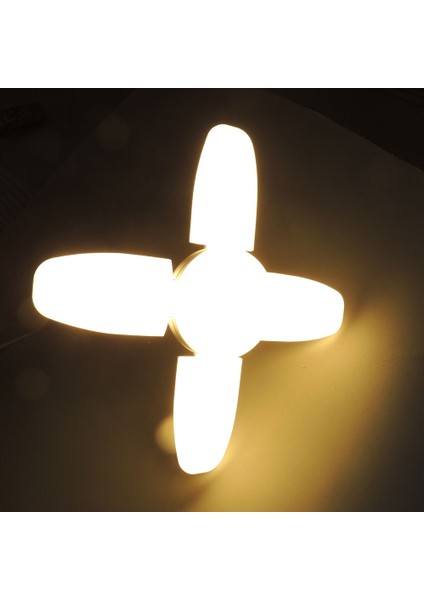 Yüksek Lümenli E27 Pervane LED Ampul 4+1 40 Watt Gün Işığı