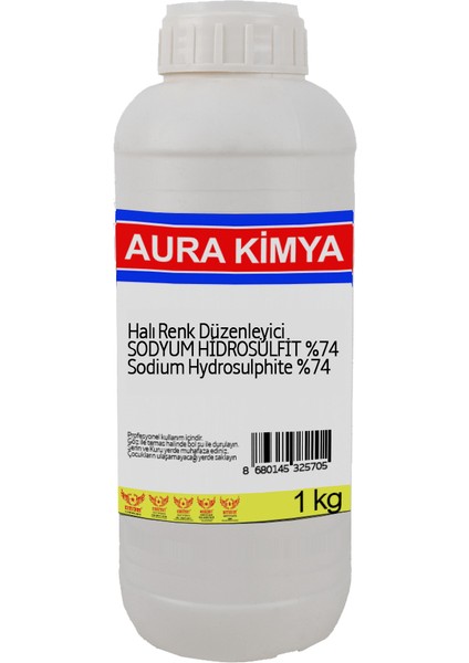 Aura Kimya Halı Renk Düzenleyici Sodyum Hidrosülfit%74 Min 1 kg