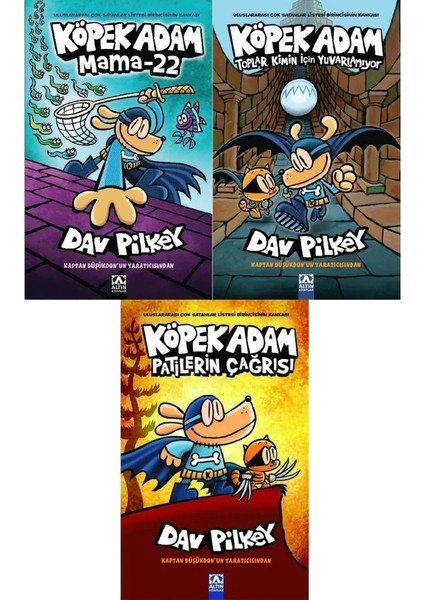 Köpek Adam 3 Kitap Set / Mama 22 + Toplar Kimin Için Yuvarlanıyor + Patilerin Çağrısı