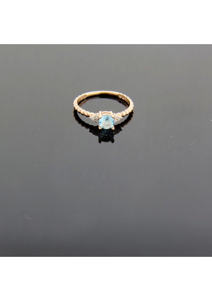 925 Ayar Gümüş Modern Zirkon Taşlı Kadın Yüzük - Rose Gold fiyatları