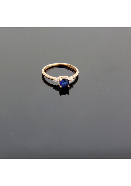 925 Ayar Gümüş Modern Zirkon Taşlı Kadın Yüzük - Rose Gold modelleri